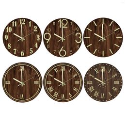 Wall Clocks Luminous Clock 12 Inch Glow In Dark Home Bedroom Living Room Hallway Decor Gift