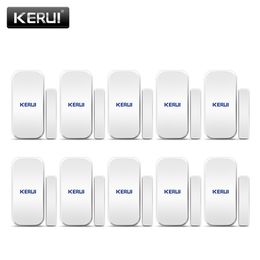 Alarm systems KERUI D025 433MHz Wireless Window Door Magnet Sensor Detector For G18 W18 Home Security Alarm System Burglar An-theft 221101