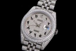 all over the sky watch 904 fine steel diamondencrusted special size 41mm densely encrusted top