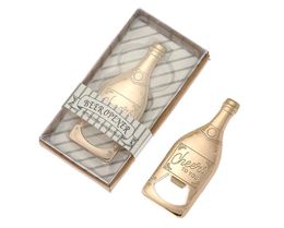 Champagne Bottle Shape Bottle Opener Beer Soda Drink Corkscrew Birthday Wedding Gender Reveal Party Souvenir Favor Gift