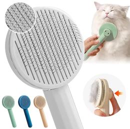 Cat Brush Comb Removal Cats Cleaning Supplies Grooming ToolsAutomatic Hair Brush Clippers Dog Accessories Wholesale