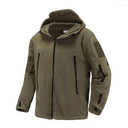 Men's Jackets Mens Warm Fleece Outdoor Hiking Army Clothes Climbing Hunting Camping Thermal Military Tactical Windproof Jacket Man