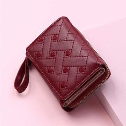 Wallets Embroidered Heart Wallets for Women Cute Wallet Luxury Designer Lady Wallet PU Purse Small Women Leather Coin Purse Bag L221101