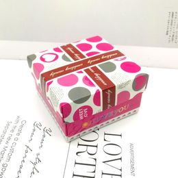 Gift Wrap 45pcs Square Dot Pink Wedding Favour Candy Chocolate Box Engagement