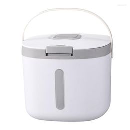 Storage Bottles Practical Rice Box Bucket Cylinder Insect Moisture Proof Sealed Food Container For Kitchen