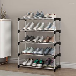 Clothing Storage 3-8Layers Simple Shoe Rack Easy Assembled Cabinets Reinforced Steel Tube Frame Shelves Space-saving Shoerack Stand Holder