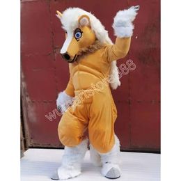 Halloween Horse Mascot Costume Cartoon Animal Theme Character Carnival Festival Fancy dress Adults Size Xmas Outdoor Party Outfit