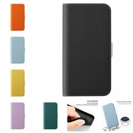 Lychee Leather Magnetic Closure Wallet Cases For Samsung S23 Ultra Plus A34 A54 A14 5G A24 4G Google Pixel 7 Pro Suck Litchi Leechee Flip Cover Holder PU Book Pouch