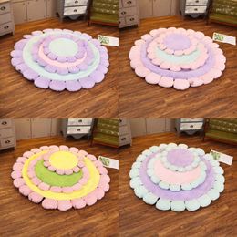 Pillow Bedroom Round Flower Nonslip Kids Room Crawling Mats Baby Play Two-Faced Floor Mat Yoga Tatami Seat