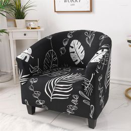Chair Covers 1PC U-shape Stretch Sofa Cover Single Seat Non-slip For Living Room Home Full-cover Dustproof Protector