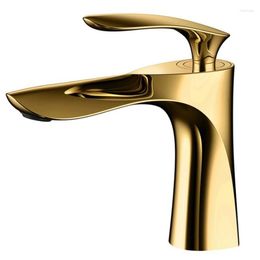 Bathroom Sink Faucets LASO Golden Basin Faucet Solid Cooper Made Cold And Deck European Toilet Wash Mixed Water Taps