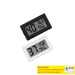 Mini Temperature Humidity Metre Digital LCD Thermometer Hygrometer Indoor Without probe Hygrometer Temp Gauge Temperature Metre Monitor battery included