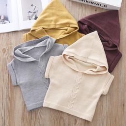 Jackets Born Infant Baby Girl Hooded Casual Jacket Vest Coat Hoodies For Boy Girls Fall Spring Knitted Clothes Knitting Outerwear