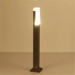 Waterproof LED Garden Lawn Lamp MOdern Aluminium Pillar Light Outdoor Courtyard Villa Landscape Bollards