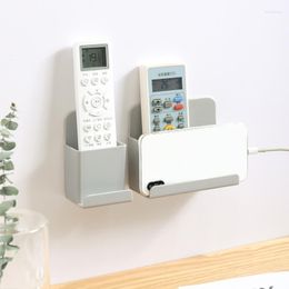 Hooks Multifunction Wall Mounted Organizer Storage Box Remote Control Air Conditioner Case Mobile Phone Plug Holder Container