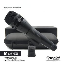 10pcs Special Edition Professional Live Vocals KSM8HS Dynamic Wired Microphone Karaoke Super-Cardioid Stage Performance Mic