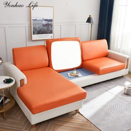 Chair Covers Waterproof Leather Sofa Cover Seat Cushion For Living Room Non-slip No-Displacement Anti-Scratch Furniture Protector
