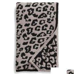 Blankets Leopard Print Fleece Or Sofa Blankets Super Soft And Comfortable Lightweight Blanket Throw Lines Structure In The 224U Drop Dhohe