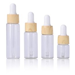 5ml 10ml 15ml 20ml Refillable Perfume Fragrance Cosmetics Vial Container Empty Eye Dropper Bottles for Essential Oils Travel