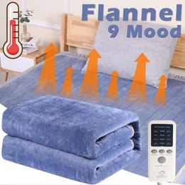 2022 new soft comfortable Designer electric blanket Flannel Thicker Heater Thermostat Heating Winter Body Warmer For Beds Adjustable top