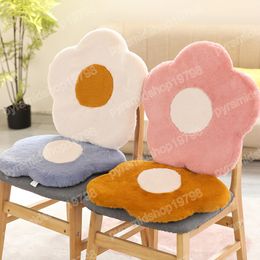 50cm Soft Stuffed Memory Foam Cushion Rabbit Fur Flowers Pillow Mat Dolls 7 Colours Sofa Chair Cushion Home Decor Gift