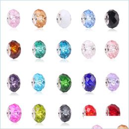 Other Colorf Big Crystal Facets Beads Fit Pandora Bracelet Charms European Fashion Women Diyjewelry Accessories Drop Delivery 2022 J Dhrlt