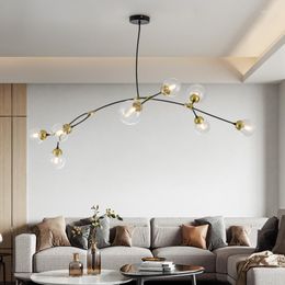 Chandeliers Modern Led Magic Bean Chandelier Nordic Pendant Lights For Living Room Bedroom Dinning Home Decoration Lighting Fixture