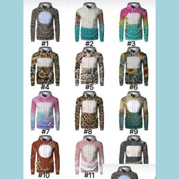 Party Favor Wholesale Sublimation Bleached Hoodies Party Supplies Heat Transfer Blank Bleach Shirt Fly Polyester Us Sizes For Men Wo Dhkvk