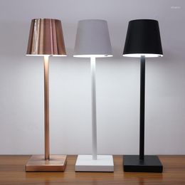 Table Lamps USB High-end Charging Touch Dimming Wireless Lamp Outdoor Restaurant Bar Desktop Atmosphere
