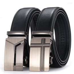 Belts PU Faux Leather Mens Fabric Automatic Buckle Fashion For Men Business Male Brand Black Luxury