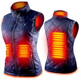 QNPQYX New Women Heating Vest Autumn Cotton Vests USB Infrared Electric Heating suit female Flexible Thermal Winter Warm Jacket