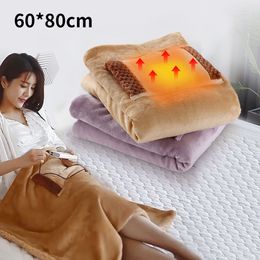 2022 new soft comfortable Electric Blanket USB Soft Thicker Heater Bed Warmer Machine Washable Thermostat Heating Mat For Home Office 60x80cm 221021