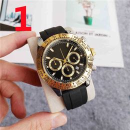 2022 watches wrist Luxury designer luxury rubber band 6-pin second running men's AA