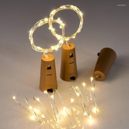 Strings Bar LED Cork Wine Bottle String Light 1/2/3M Garland Battery Powered Fairy Lights Christmas Holiday Wedding Garden Party Decor