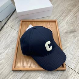 Ball Caps Classic Style Trend Men's And Women's Summer Fashion Baseball Cap Cotton C-shaped Sticker Cloth Frosted Retro Sun Hat