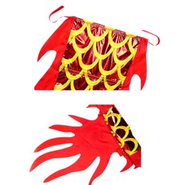 Festival Party Celebration Supplies 6 Meters Chinese Dragon Ribbon Body Accessories Used For Head Outdoor Square Dancer Favors
