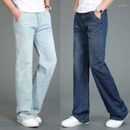 Men's Jeans Men Spring And Autumn Large Size Flare Pants Men's Straight Wide Legs Big Loose 27-35