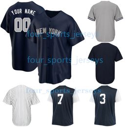 2023 Yankees Baseball Masculino Feminino Camisas Juvenis Custom Miguel Andujar Brett Gardner Aaron Hicks Aaron Juiz Gerrit Cole DJ LeMahieu Luis Severino Rizzo Torres jersey
