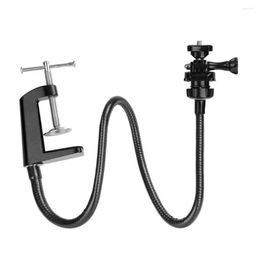 Tripods Camera Bracket With Enhanced Desk Jaw Clamp Webcam Stand Mount Flexible Gooseneck Clip Holder For