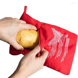 Storage Bottles Washable Potato Cooker Bag Steam Pocket Microwave Baking Potatoes Kitchen Gadgets Tool