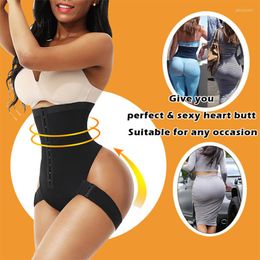 Belts Cuff Tummy Trainer Female Exceptional Shapewear 2-IN-1 High Waist Hip Lifting Pants Black NOV99