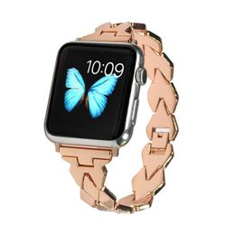 Women Ladies Straps Band For Apple Watch Ultra 49mm 41mm 45mm 42mm 38mm 40MM 44MM Metal Stainless Steel Watchband Bracelet Strap iWatch Series 8 7 6 SE 5 4 3