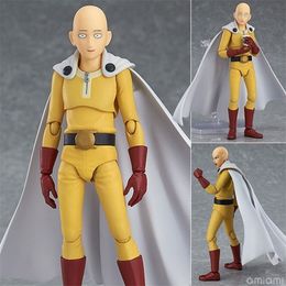 Action Toy Figures Anime One Punch Man Saitama 310# PVC Action Figure Collectible Model Toys Birthday Gift 14cm 221101