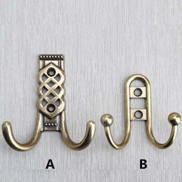 Bath Accessory Set Simple Vintage Style Decoration Wall Hooks Bronze Clothes Bag Towel Two Antique Brass Kitchen Beathroom With Screws