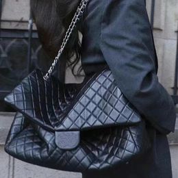Large 46cm airpot bag Caviar Genuine Leather Shoulder Designer Tote Evening Bags Womens Handbags Black Crossbody Bag Lamb Hair Clutch Flip Soft pet bag