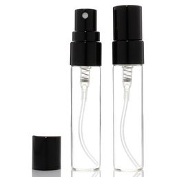 Wholesale 5ml Transparent Mini Spray Perfume Bottle Empty Refillable Perfume Atomizer Sample Glass Vial