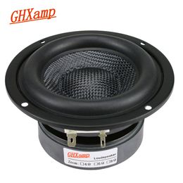 Portable Speakers GHXAMP 4 Inch Woofer Subwoofer Speaker Unit HIFI 4ohm 40W Fibreglass Woven Basin Deep Bass Loudspeaekr Large Magnetic 1PC 221101
