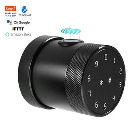 Smart Lock Usa Door Handle Alexa Biometric Fingerprint Keypad Digital Electronic Wifi Ttlock Smart Bedroom Round Knob Door Lock 221101