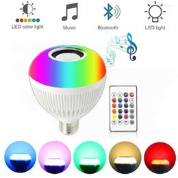 Bluetooth Remote Control RGB 16 Colors Changing Light Bulb Smart Music Diode Home Party Decoration Night Bedroom Lighting 40