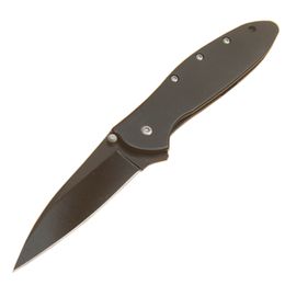 KS 1660CKT Assisted Flipper Folding Knife 14C28N Black Blade Stainless Steel Handle EDC Pocket Folder Knives with Retail Box